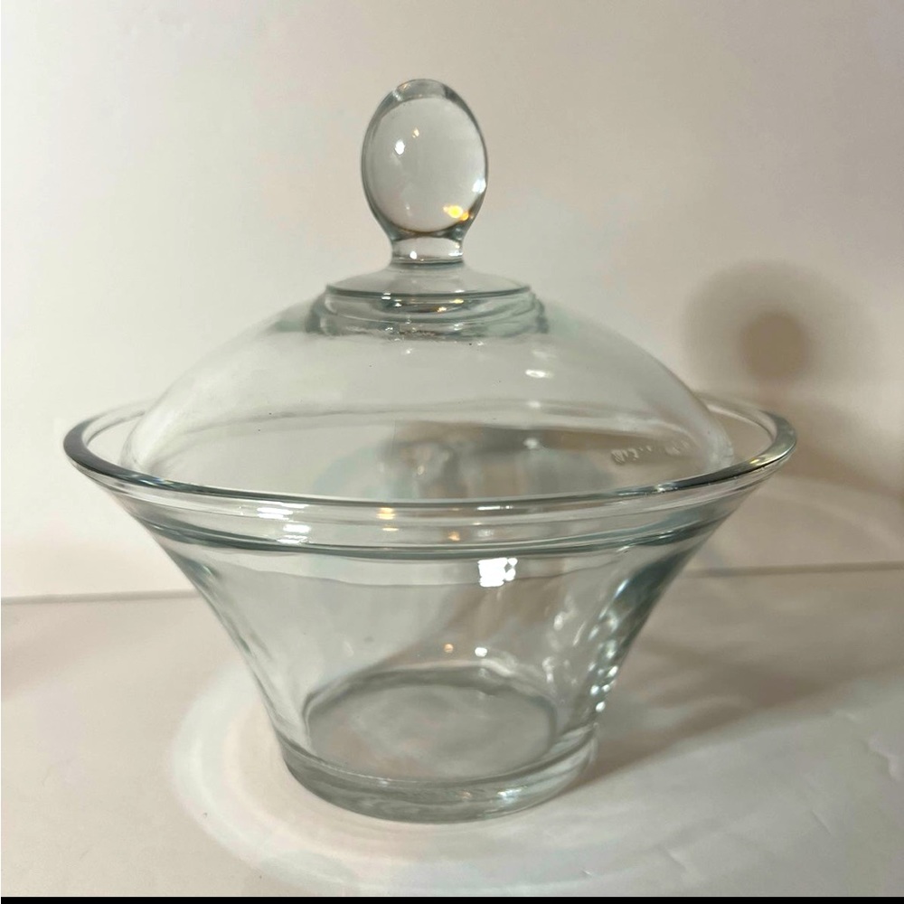 1970s KIG Indonesia Covered Candy with lid Trinket Dish 7” x 7” Vintage